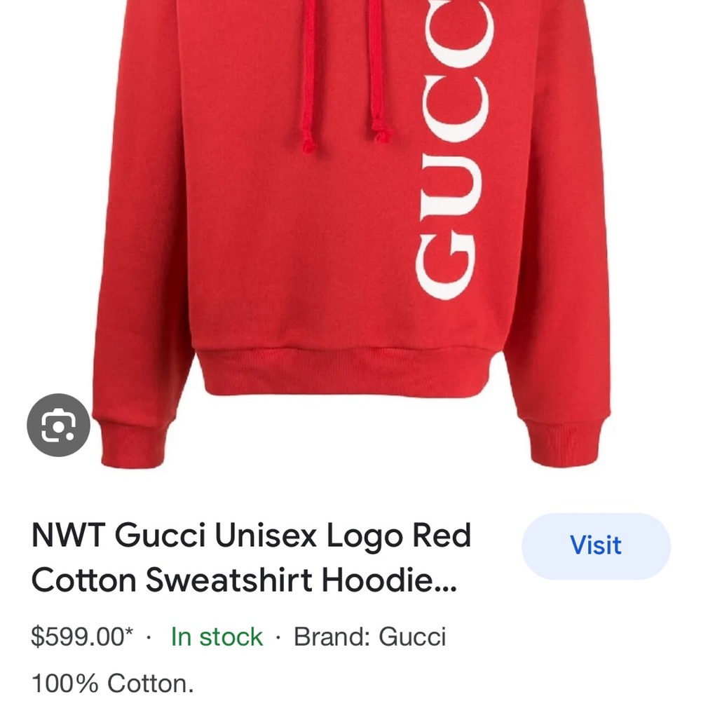 Gucci hoodie (XL or S)